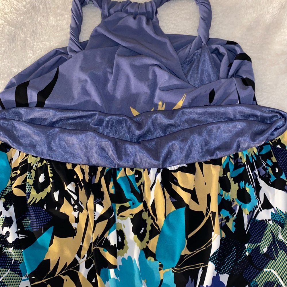 💙 Suzy Shier Floral Maxi Dress. Size M - Picture 7 of 9